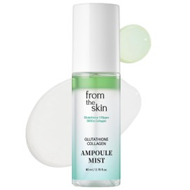 FROM THE SKIN Glutathione Collagen Ampoule Mist – Rejuvenating Facial Serum Spray for Hydration and Collagen Boost - Panthenol, Lactobacillus - For All Skin Types, 2.7 fl.oz.