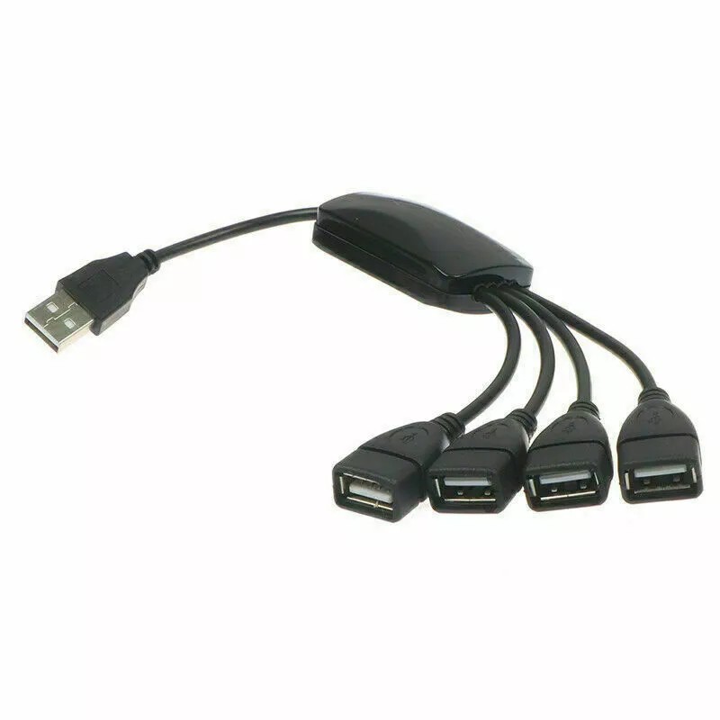 Unbranded 4 Port USB 2.0 High Speed Hub Octopus Splitter