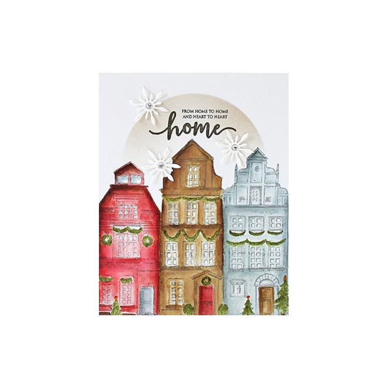 Penny Black Cling Rubber Stamps - Christmas Town 40-943