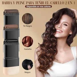 Peine Tinte Pelo, Tinte de Cabello, Peine Coloración Pelo Portátil, Cubrir Canas, Prolonga Intensidad del Color，Retoques Rápidos A