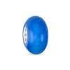 Simple Murano Glass Solid Bright Blue Spacer Bead Charm For
