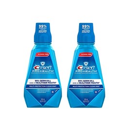 Crest Pro Health Multi Protection Clean Mint Mouthwash, 16.9 Ounces (Pack of 2)