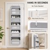 5-Shelf Over Door Hanging Storage Organizer with Large Capacity Pockets,