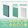HSIAMEN Filter Compatible with Sharp KC-860U Air Purifier, H13 True