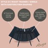 Style 21 Waist Trainer Girdle with Garters | Firm Control
