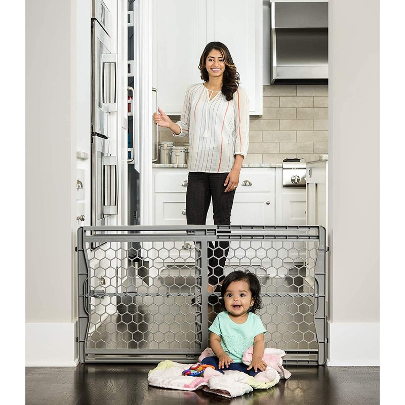 Regalo Easy Fit Plastic Adjustable Extra Wide Baby Gate, 1