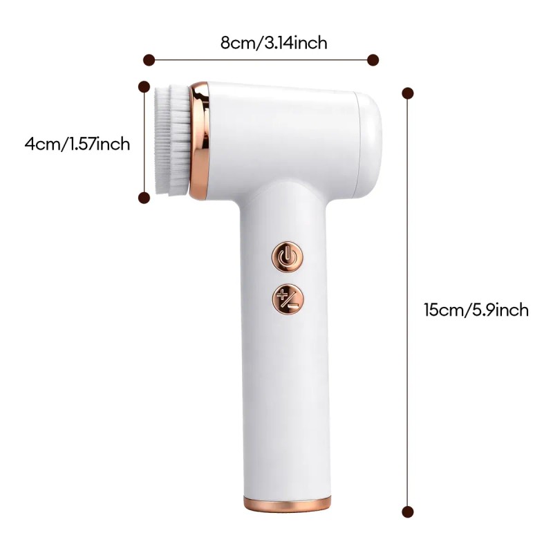 Cepillo Facial Eléctrico Limpiador Exfoliante Inalámbrico