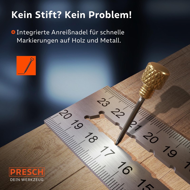 Presch Try Square 200 mm – Highly Precise & Rustproof