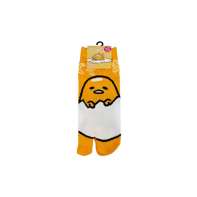 Gudetama Men's Tabi Socks/Logo Up Large Sanrio