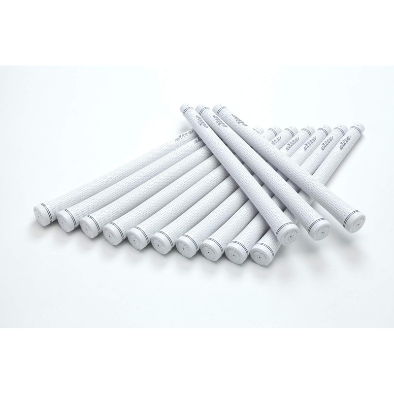 elitegrips TD50 Soft Golf Grips, Set of 13, Silver White,
