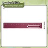 sourcing map Straight Ruler 15cm Metric Metal Aluminum Alloy Measuring