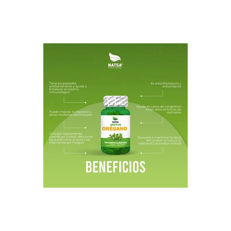 Aceite De Oregano Plus, 300 Cápsulas (3 Frascos 100 Cap