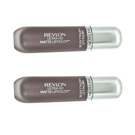 Revlon Pack of 2 Revlon Ultra HD Metallic Matte Liquid Lipcolor, HD Luster (720)