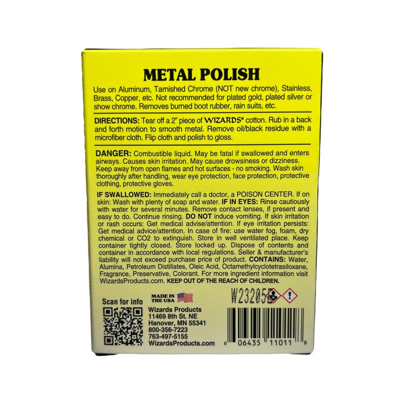 Wizards Products 11011 Metal Polish, 3 oz