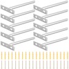 APACALI 10 Pack Floating Shelf Bracket 6 Inch, 150mm Invisible