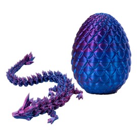 YZZT 3D-gedruckte Dracheneier, Drachenei, Fidget-Spielzeug, 3D-beweglicher Edelstein, Kristall, Drago-Eier mit Drago im Inneren, Ostereier, Schreibtischspielzeug, Heimbüro-Dekor