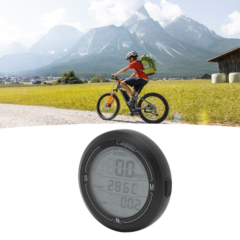 Cycling Speedometer Odometer Multi Function Electronic Speed Tester Temperature Time