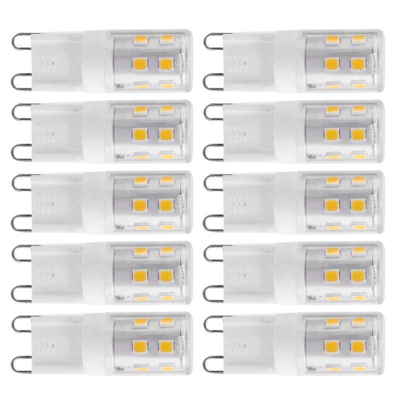 10PCS 2W G9 Ceramic Base 16LED Light Bulbs for Ceiling