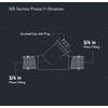 Midline Valve 327S034-NL Press Y-Strainer Valve, 3/4”, Brass
