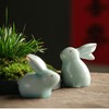 MOZEO One Set Ceramic Bunny Ornaments Tea Pet Cute Rabbit