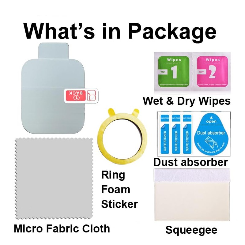 6-PACK Screen Protector Compatible with Nerunsa P66D 1.85” Smart Watch,