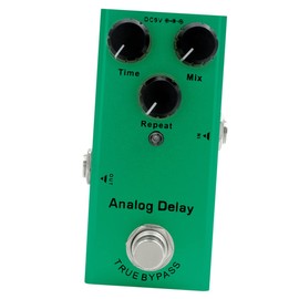 Mikinona Guitar Effects Pedal True Bypass Analog Delay Effector Compact Design Durable Metal Shell Low Noise for Electric Guitar for Musicians and Music Lovers