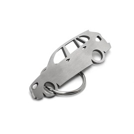 Streetculture Car Vehicle CarShape Keyring Stainless Steel Bimmer Nation X5 E70 SUV SUV Car Shape Performance Racing Drift Motorsport, silver