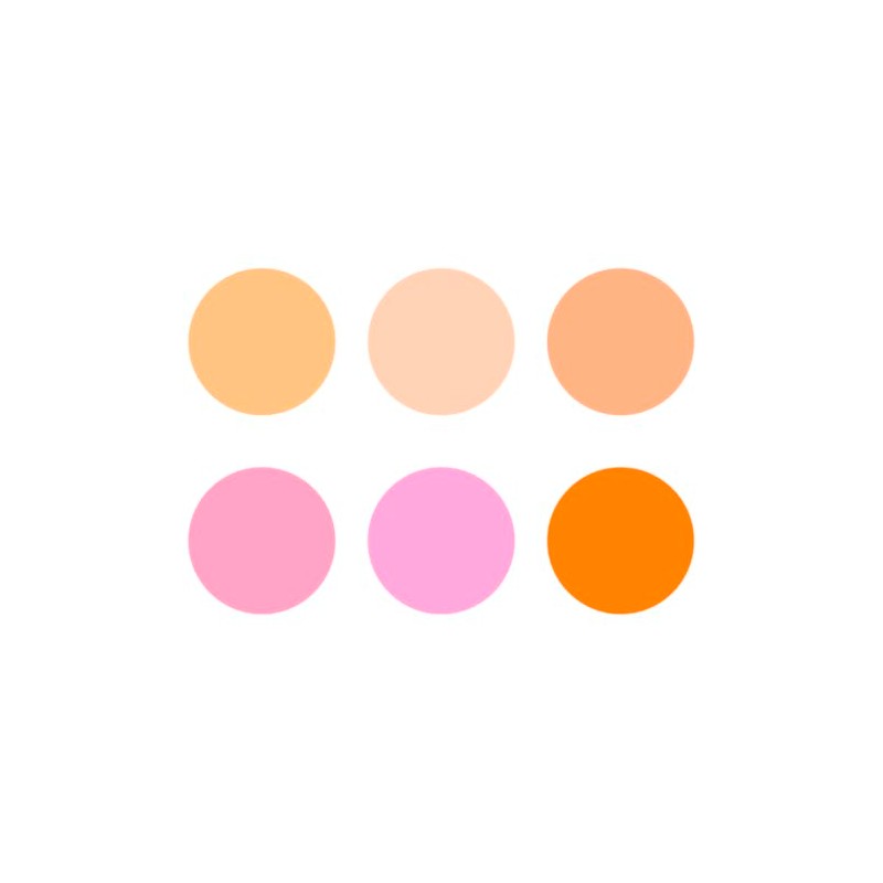 Kit labial indeleble Anlett con 6 piezas #6 multicolor cont.