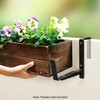 VOXOR Window Box Brackets, Adjustable Planter Box Brackets, Heavy Duty