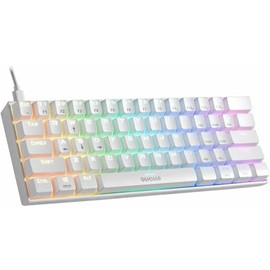 GAMDIAS - Hermes E3-61 Key RGB Mechanical Gaming Keyboard - Red Switch - Certified Optical Switches - N-Key Rollover and Anti-Ghosting Functionality (GD-Hermes E3 RED WH)