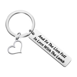 Twilight Inspired Jewelry And So The Lion Fell in Love With The Lamb Keychain Bella Edward Vampire Gift (And So The Lion K)