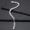 Tuscany Silver Square Curb Bracelet of 20 cm/8-inch