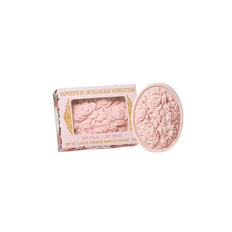 Fiorentino Carving Soap, 4.2 oz (120 g), Rose