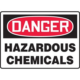 Accuform "Danger Hazardous Chemicals" Safety Sign, Accu-Shield™, 10 x 14 Inches (MCHL092XP)