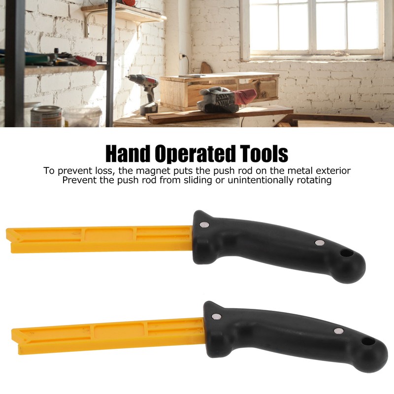 2Pcs Magnet Woodworking Push Stick ABS AntiSlip Saw RustResistant Hand