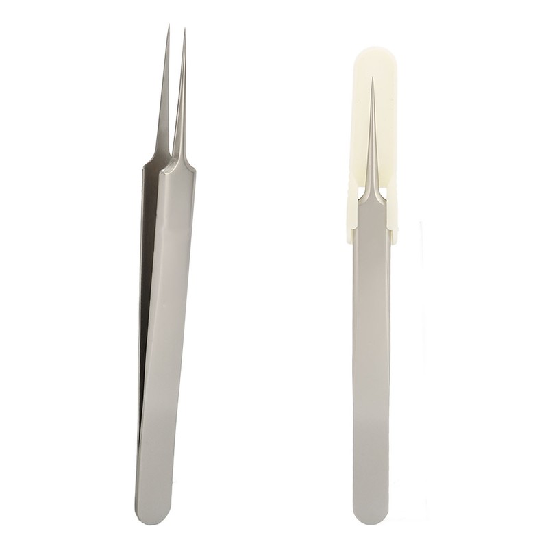 Acne Clip Extractor Blackhead Removal Stainless Steel Pointed Tip Tweezers