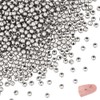 UNICRAFTALE About 500Pcs 3mm Stainless Steel Ball Beads Tiny Round