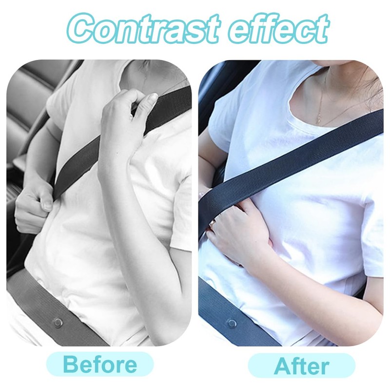 BEPSYOM 2 Pcs Car Seat Belt Buckle Adjustable Universal for