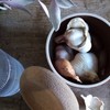 Emile Henry Made in France Cork Cover Garlic Cellar Pot,