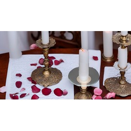 Biedermann & Sons Candle Bobeches, Box of 12, Deep Glass Style