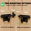 Heavy Duty Slide Bolt Gate Latch for Wooden Fence, 2