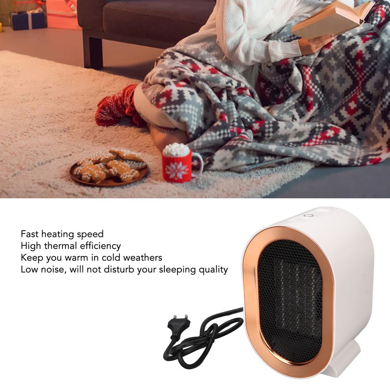 Desktop Heater Fan PTC Fast Heating Overheat Protection Low Noise