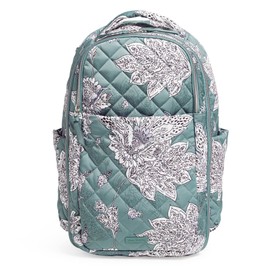 Vera Bradley Women's Performance Twill Travel Backpack Travel Bag, Tiger Lily Blue Oar, One Size
