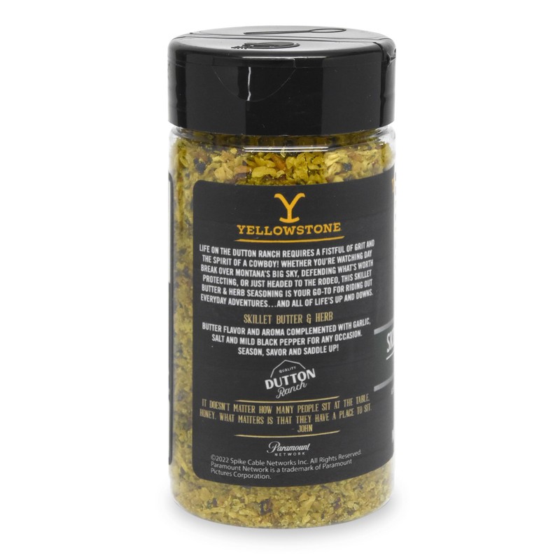 Yellowstone Skillet Butter & Herb Seasoning and Rub, 4.7oz