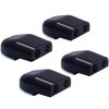 CITKOU 4Pcs Deer Whistles for Car Dual Construction Black