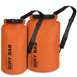 EcoGear FX Heavy Duty Waterproof Dry Bag Voyager Series – Durable Roll Top Compression Bag –Kayaking, Rafting, Boating, Hiking, Fishing and Camping