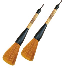 Felimoa Calligraphy Brush, Thick Brush, Wolf Hair, High Elasticity, For Beginning, Writing Bold Font Without Fraying, Set of 2