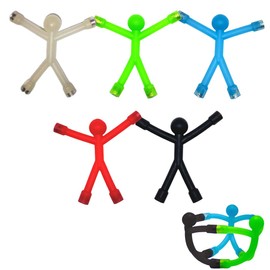 OUDQFCJ Mini Magnetische Figuren Spielzeug für Kinder Spielzeugmagnete Spiel Kühlschrank Magnete Männchen Reisespielzeug für Kinder 5 Pcs Gummi Magnet Spielzeug für 3-12 Jahre alt (Transparent)