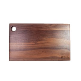 Biddy Murphy Walnut Hardwood Cutting Board for Kitchen 16" x 10" Large Handmade, Sustainable Irish Wood, Reversible, Made in Ireland