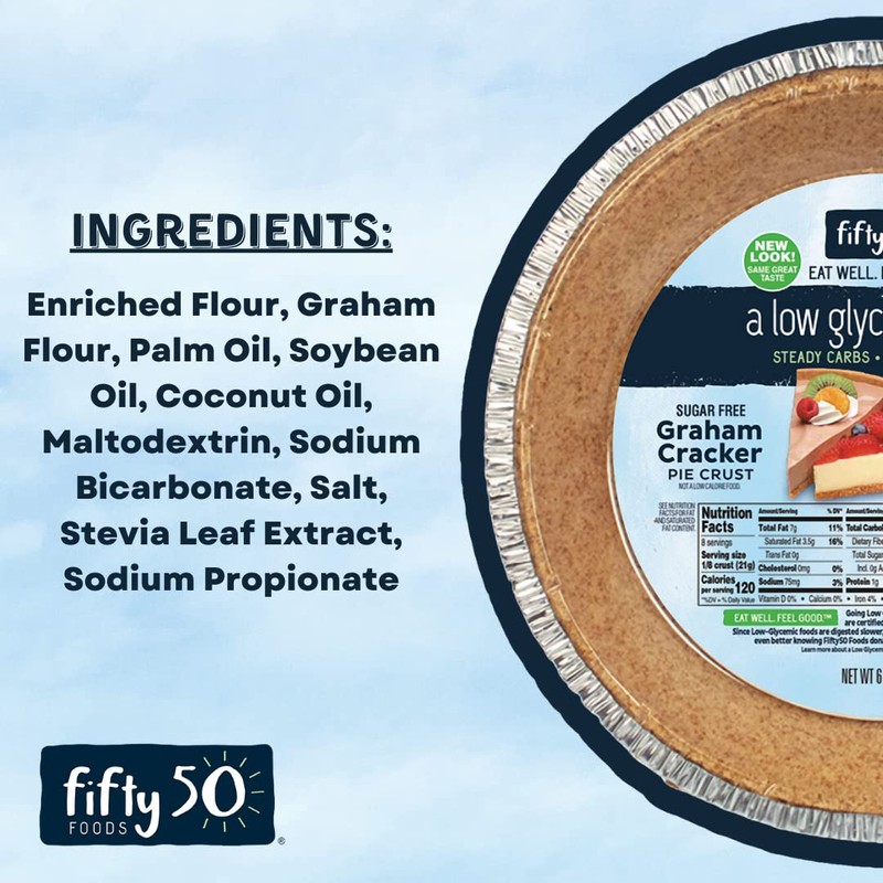 FIFTY 50 Foods Sugar Free Ready to Eat Graham Cracker